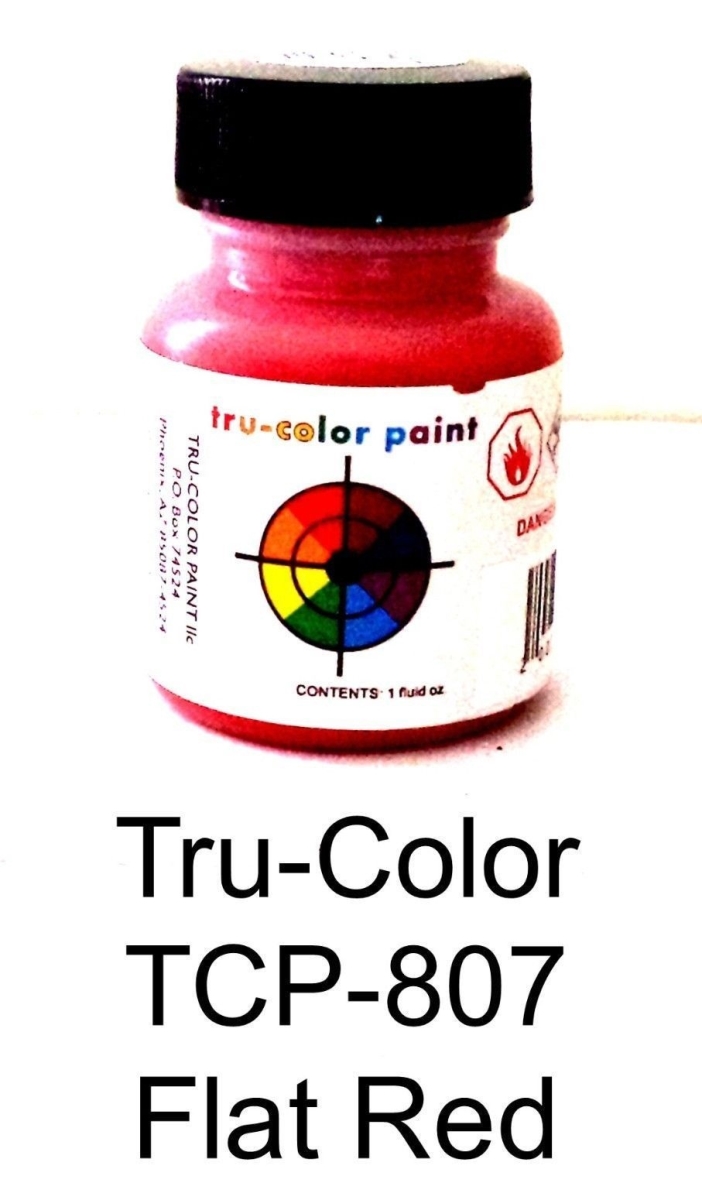 TCP807 1 oz Dark Red Flat Brush