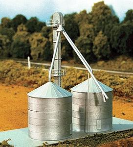 N Scale - One 60 ft. & Two 30 ft. Grainbins