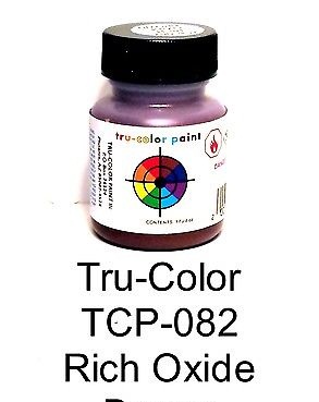 TCP082 1 oz Rich Oxide Brown Paint Bottle