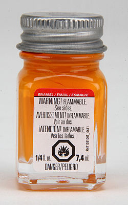 Testors Tangerine Gloss Enamel Paint 1/4 oz (1126TT)