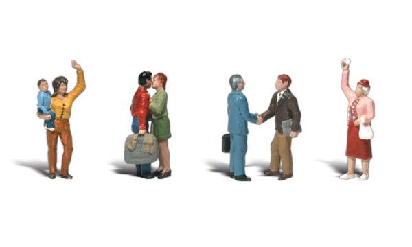 Goodbye People - HO Scale, 4 Piece