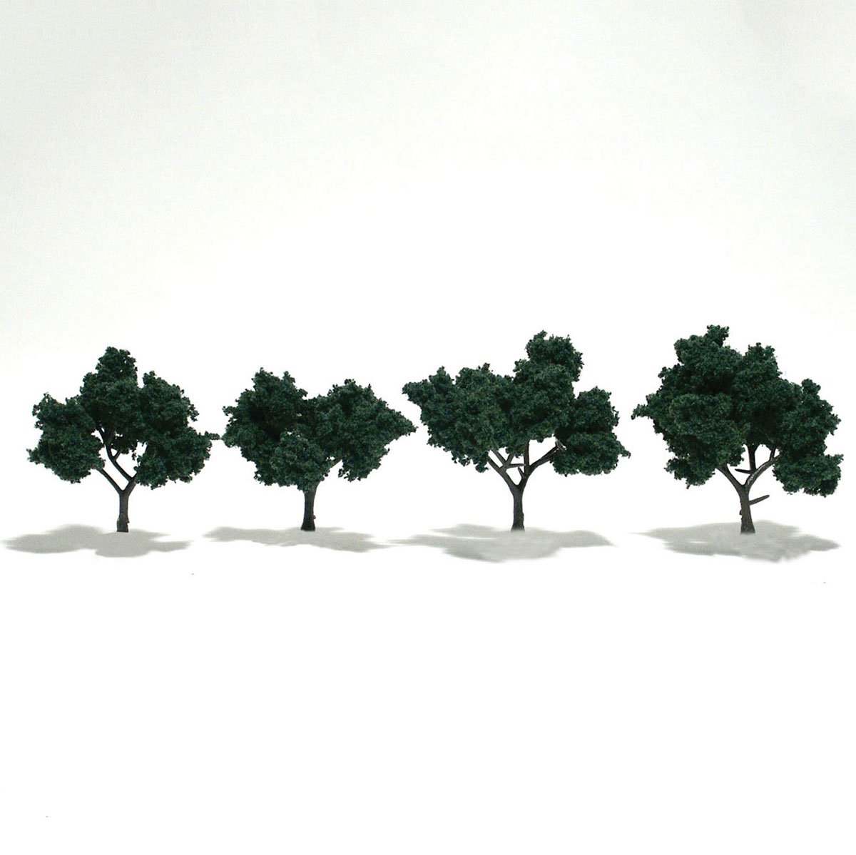 WOO1505 2 - 3 in. Dark Green - Pack of 4
