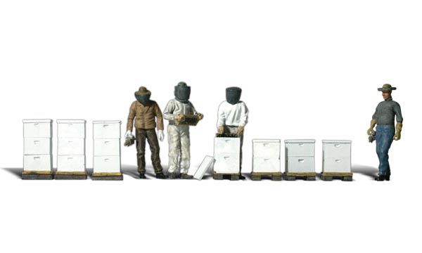 WOO1897 Beekeepers - HO Scale, 12 Piece