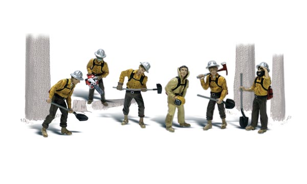 WOO1919 Smoke Jumpers - HO Scale, 6 Piece