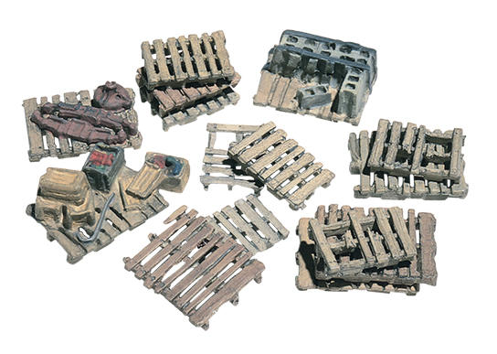 WOO204 15 Assorted Skids HO Scale