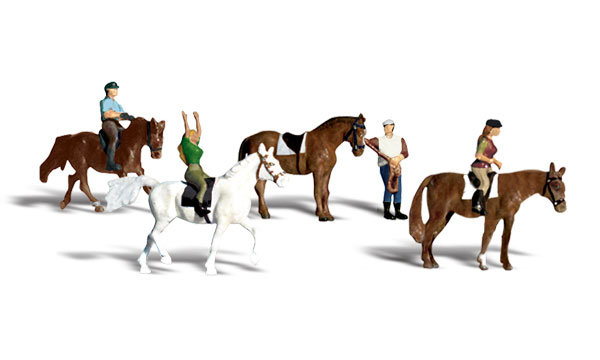WOO1889 HO Horseback Riders