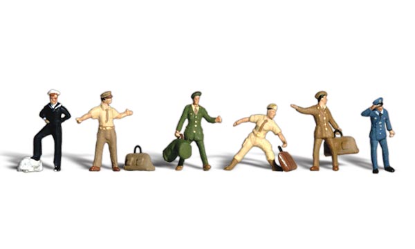 WOO1892 HO Uniformed Travelers