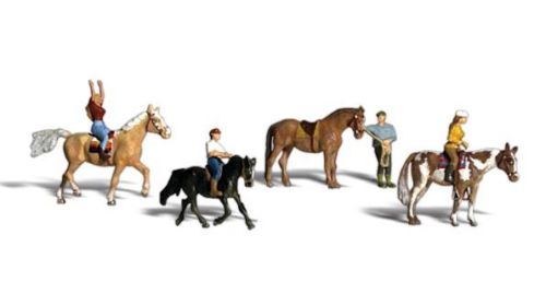 WOO2159 Horseback Riders - N Scale