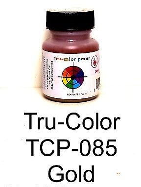1 oz Gold Paint Bottle