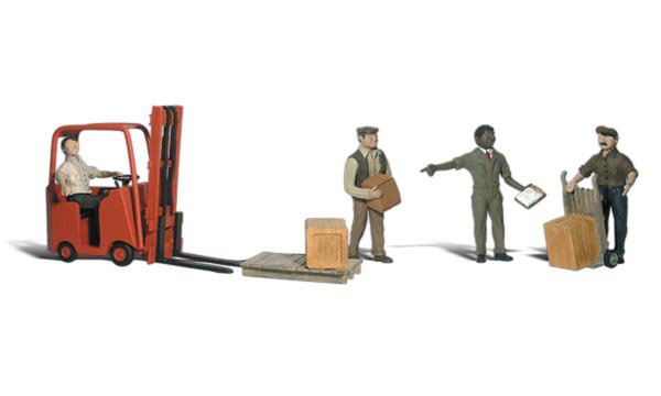 WOO2744 O Workers with Forklift