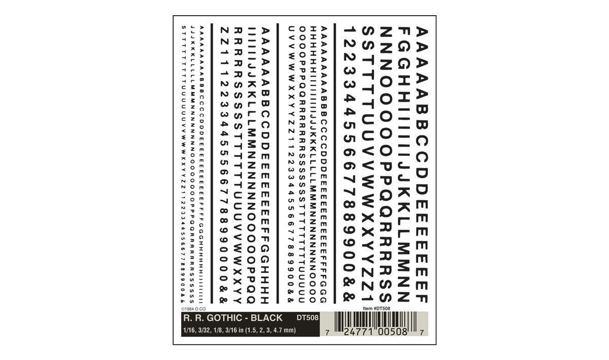 WOO508 RR Gothic - Black