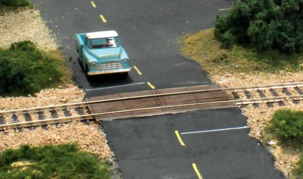 Wood Plank Grade Crossing O
