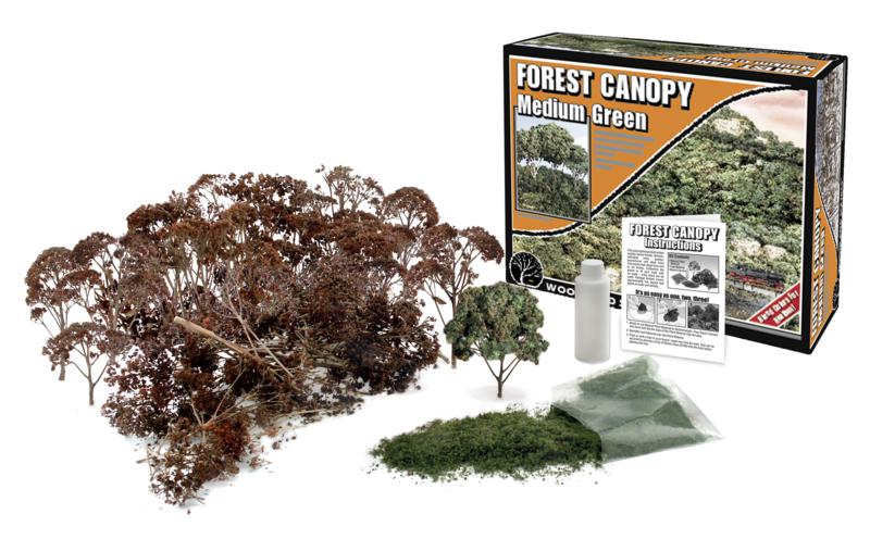 WOO1661 Medium Green Forest Canopy