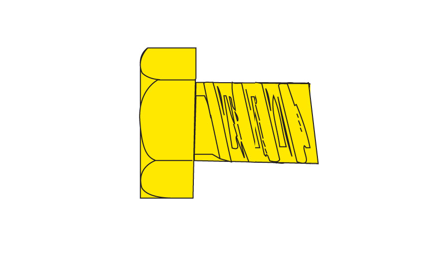 WOO873 0.12 in. 2-56 Hex Head Screws, Pack of 5