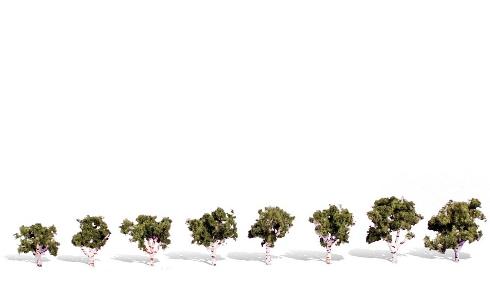 0.75 x 1.25 in. Waters Edge Trees  8 Piece