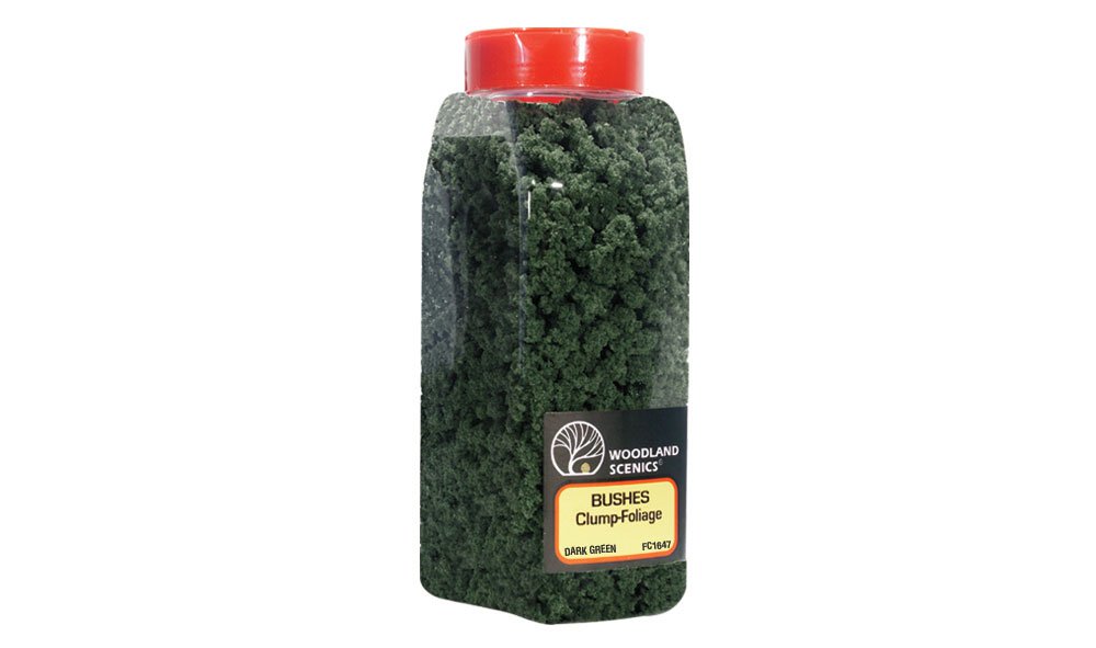 WOO147 Dark Green Bushes Bag
