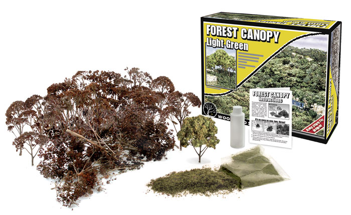 WOO1660 Light Green Forest Canopy
