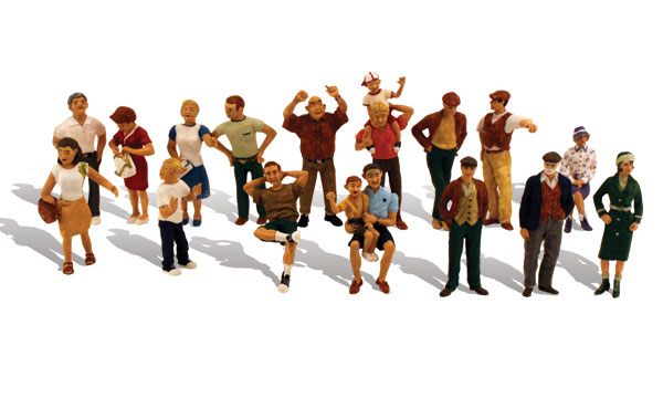 16 People - HO Scale, 16 Piece