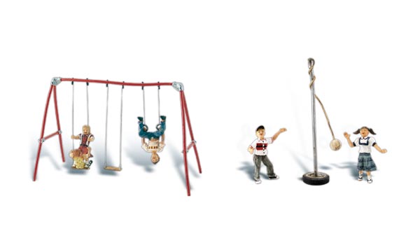 WOO1943 Playground Fun - HO Scale, 4 Piece