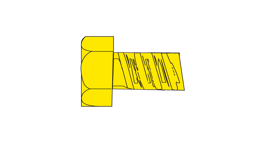 1-72 0.37 in. Hex Head Screws - Pack of 5