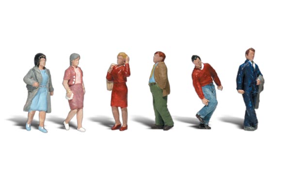 People Walking - N scale
