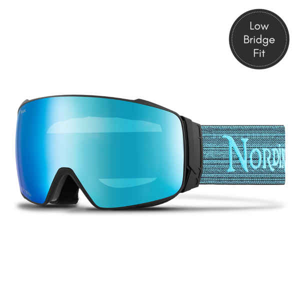 N-10B-AB401P Torsten Snow Goggles Plus Bonus Lens with Low Bridge Fit for Unisex - Blue