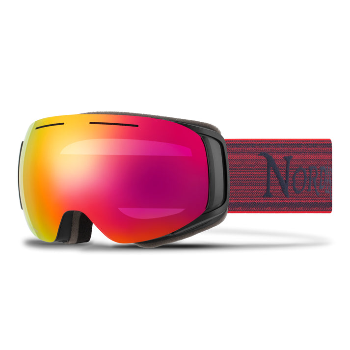 N-181C-B6004 Loki Snow Goggles Plus Bonus Lens for Unisex - Red