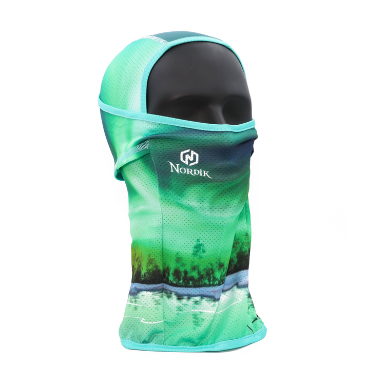N-MG002 Aurora Balaclava SKI Mask for Unisex - Green - One Size