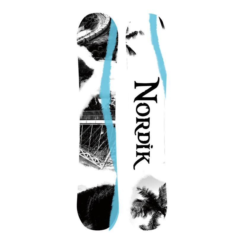 NS1-CG161 Coconut Grove Snowboard for Unisex - Black - One Size