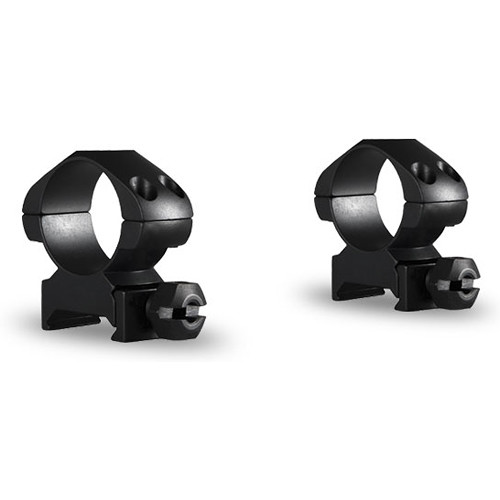 Hawke Sport Optics Precision Steel Weaver Ring Mounts (1-Inch, Steel, Medium, 2-Pack, Matte Black)
