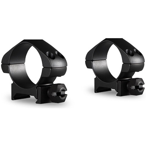 30mm Precision Steel Rings  Black  2 Piece  WeaverPicatinny Compatible