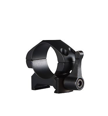 Hawke Sport Optics 23010 1 in. Precision Steel Rings Weaver Low with Lever, Black - 2 Piece