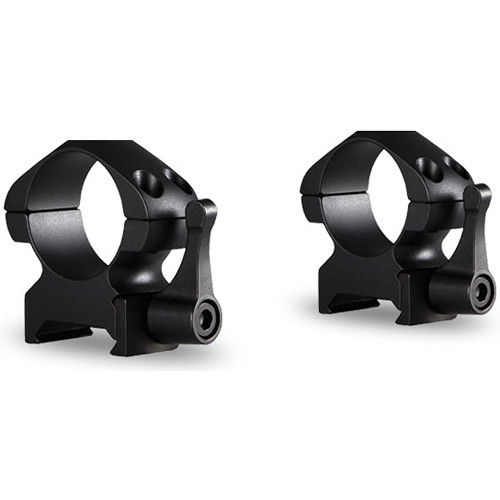 Hawke Sport Optics 23011 1 in. Precision Steel Rings Weaver Medium with Lever, Black - 2 Piece