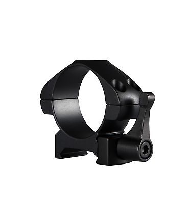 Hawke Sport Optics 23015 30mm Precision Steel Rings Weaver Low with Lever, Black - 2 Piece