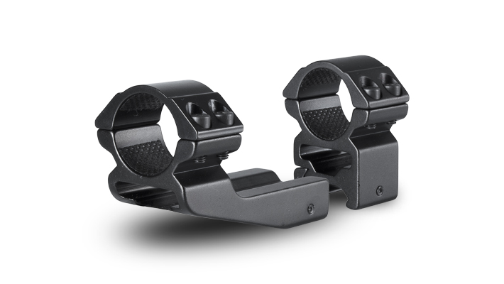 Hawke Sport Optics  1 in. High Weaver with 2 Piece 2 in. Extension Ring - Black, 2 Piece
