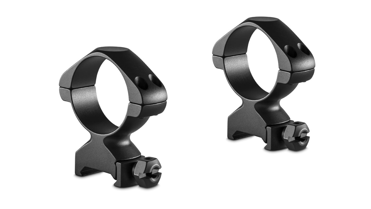Hawke Sport Optics 23021 34 mm Medium Precision Steel Rings Weaver with Nut - Black, 2 Piece