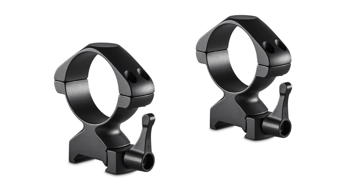 Hawke Sport Optics 23031 34 mm Medium Precision Steel Rings Weaver with Lever - Black, 2 Piece