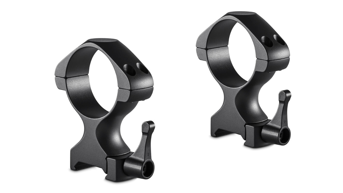 Hawke Sport Optics 23032 34 mm High Precision Steel Rings Weaver with Lever - Black, 2 Piece