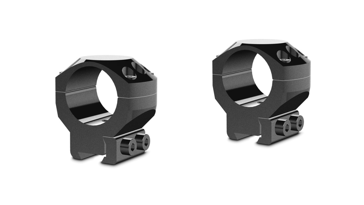 Hawke Sport Optics 24101 1 in. Medium Dovetail Tactical Ring Mounts - Black, 2 Piece