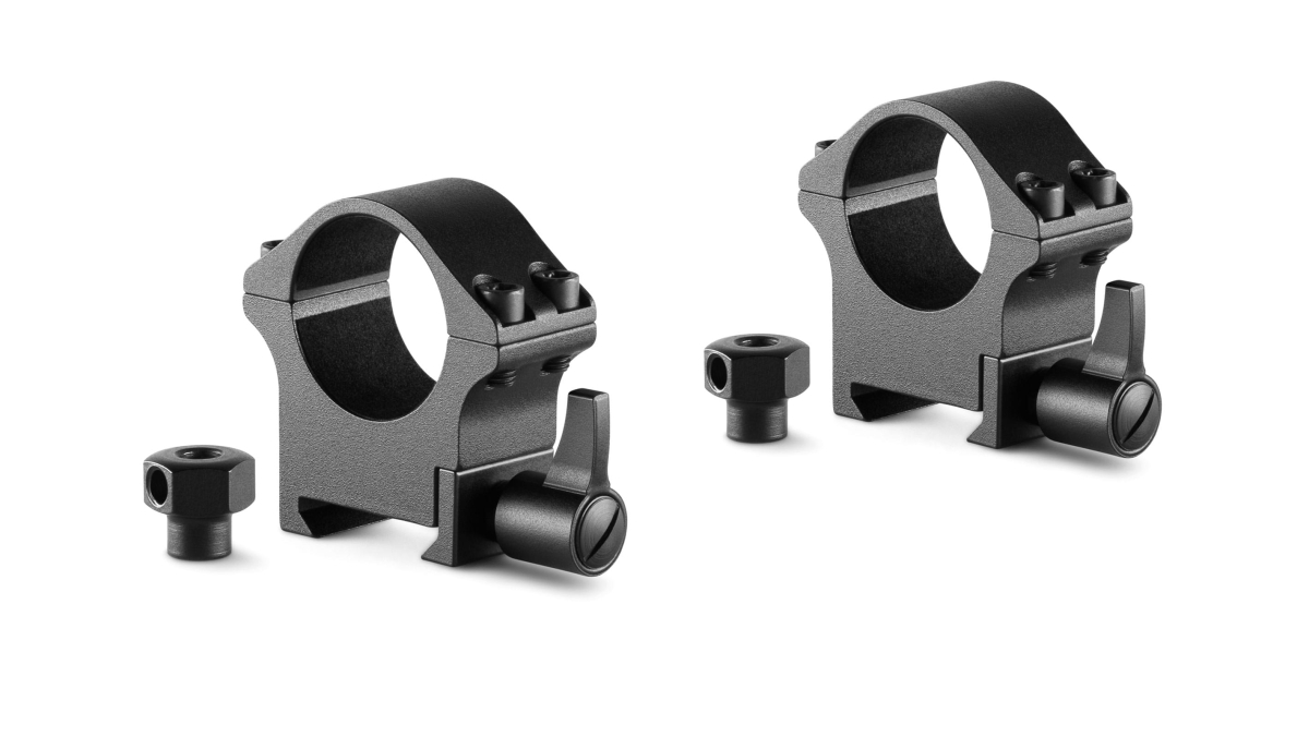 Hawke Sport Optics 23101 Professional Steel Ring Mounts for 1 in. Medium with Lever Fitted & Nut