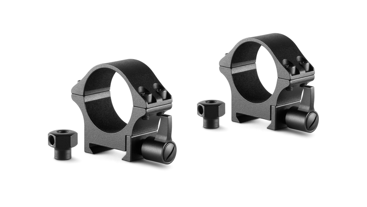 Hawke Sport Optics 23105 Professional Steel Ring Mounts for 30 mm Low with Lever Fitted & Nut
