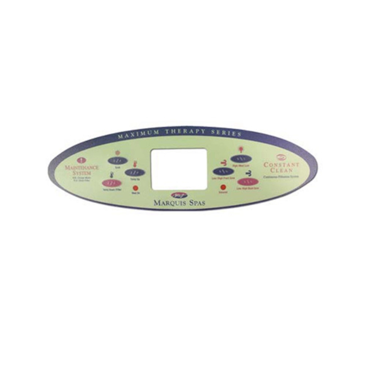 650-0447 98 Series 6-Button Marquis Spa MTS97 Keypad Overlay Topside Control