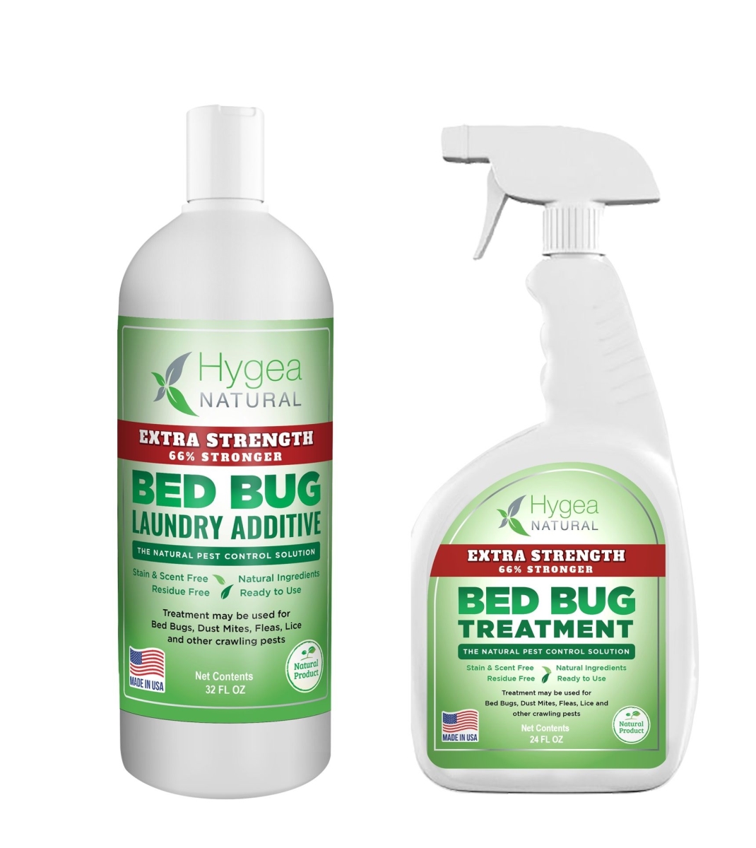 Picture of Hygea Natural EXTC-2611X Extra Strength Bed Bug & Mites Treatment Spray Kit - Non Toxic&#44; Safe & Odorless