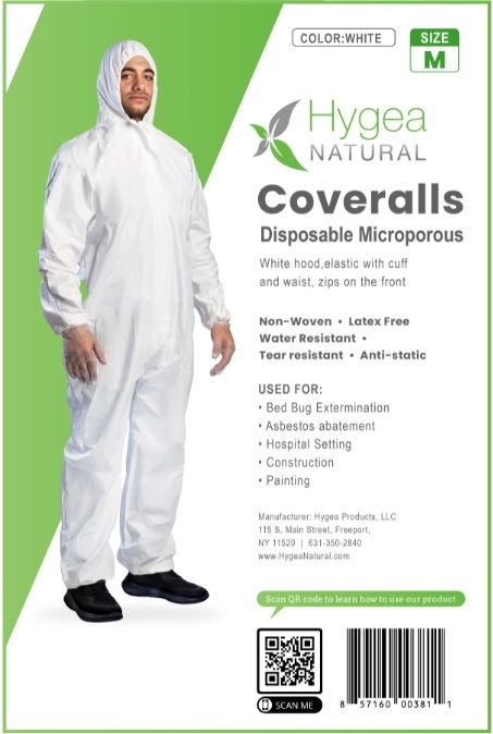 Disposable Microporous Coverall Protective Clothing - Medium