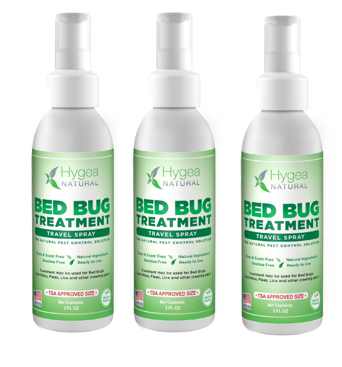 3 oz Bed Bug Treatment Travel Spray - Pack of 3