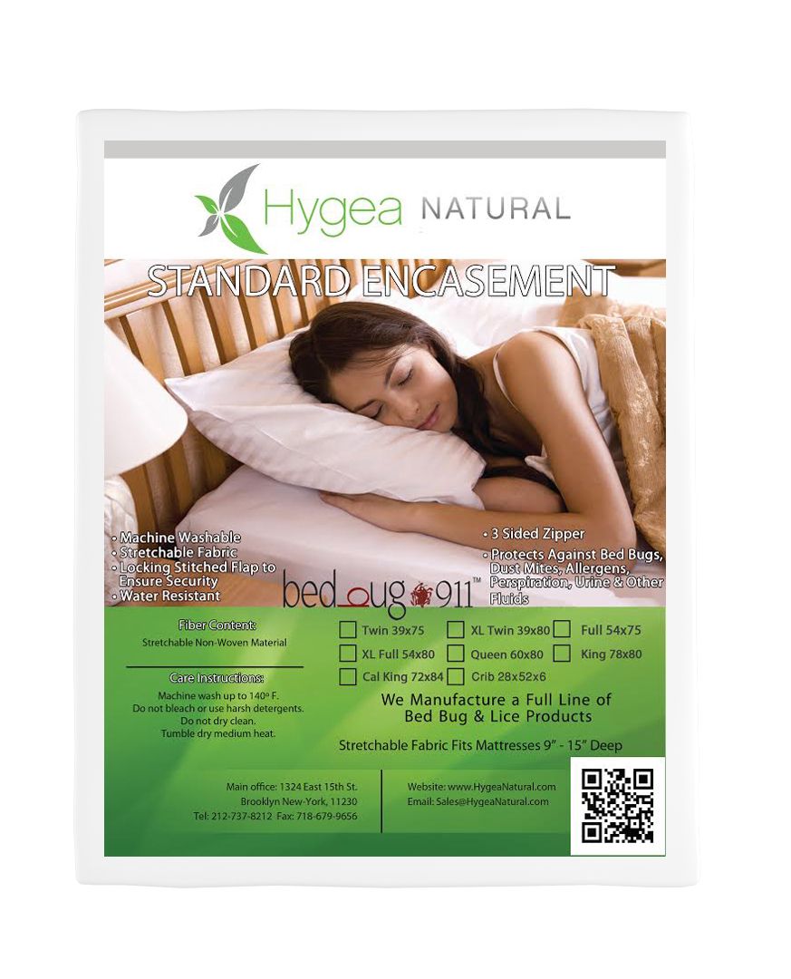 Picture of Hygea Natural STD-1006 Standard Bed Bug Mattress Cover - King Size