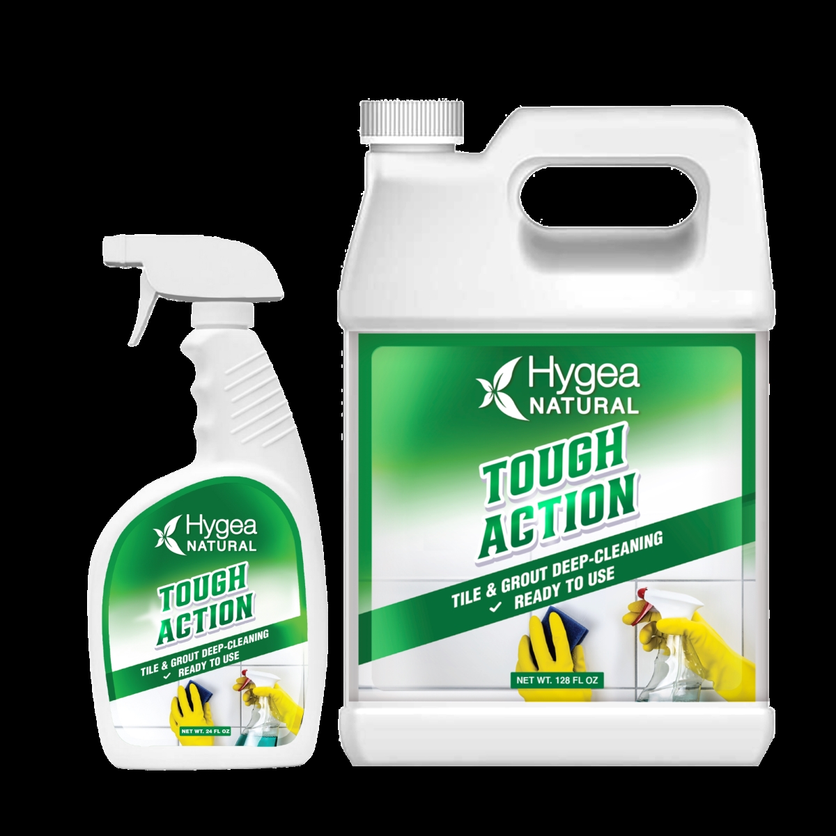HNC-52 24 oz Ready to Use Spray Plus Refill Tough Action Tile & Grout Deep-Cleaning