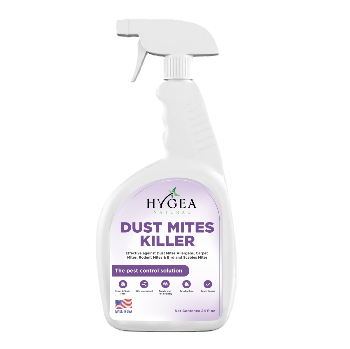 EXT-1010 Dust Mite Killer Spray 24 oz. Ready to use-Eliminates Dust Mites, Carpet Mites, Rodent Mites,