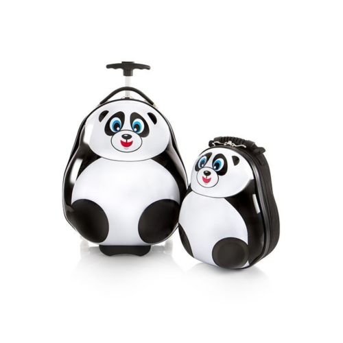 Travel Tots Luggage Set - Panda Design - 18 in. - Lightweight