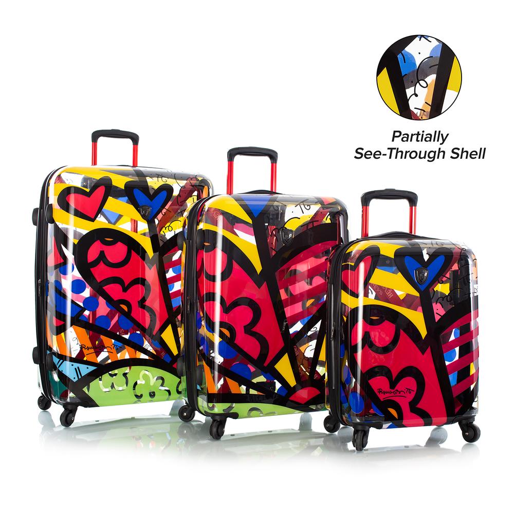 Picture of Heys 16406-6918-S3 Britto & Transparent New Day Luggage Set&#44; Multi Color - Set of 3